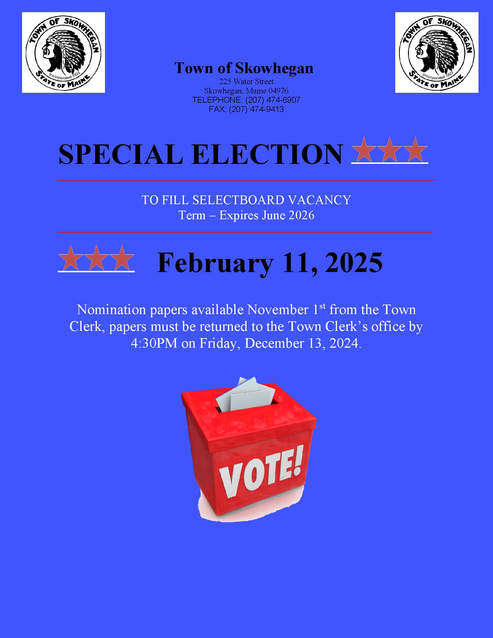 Special Election Flyer