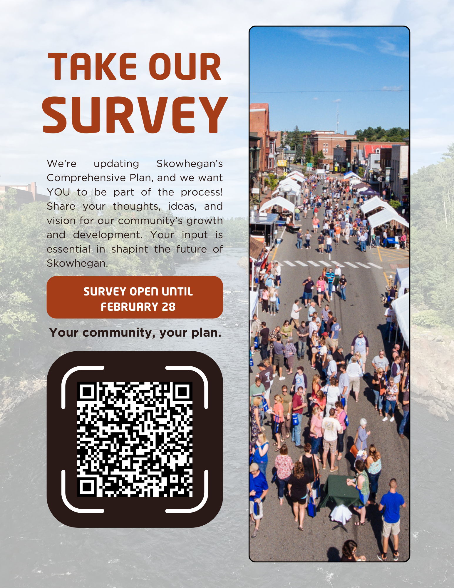 Skowhegan Comp Plan Survey Flyer